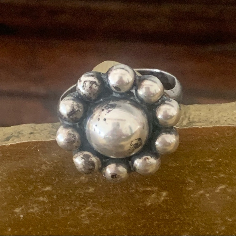 Vintage Mexican Silver Dome Ring